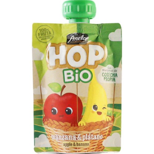 アネラ ホップ オーガニック りんごとバナナのピューレ 100g Green