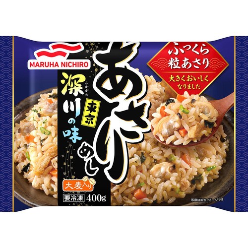 【☆あさり★プロフ必読です】 マルハニチロ 東京深川の味あさりめし【冷凍】 400g Green Beans