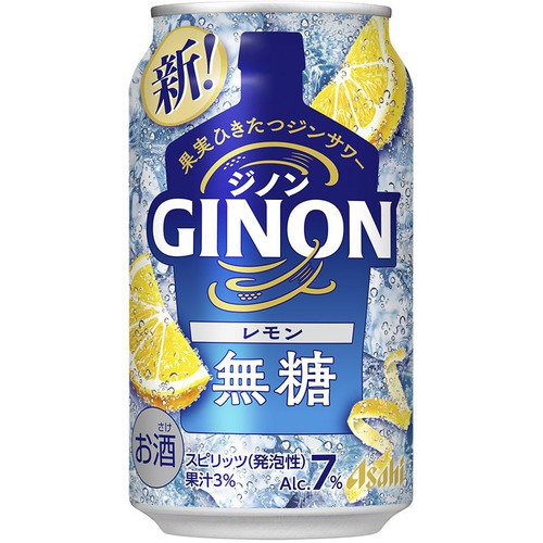 【7%】 アサヒ GINON レモン 350ml x 6本