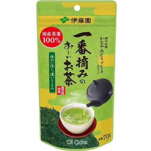 伊藤園 一番摘みのおーいお茶 かなやみどりブレンド 70g