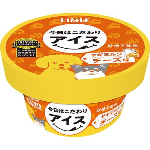 【ペット用】 【冷凍】いなば 今日はこだわりアイス ヤギミルク チーズ味 80ml