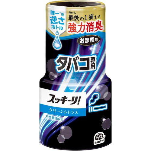 アース製薬 お部屋のスッキーリ! 消臭芳香剤 タバコ用 クリーンシトラスの香り 400ml