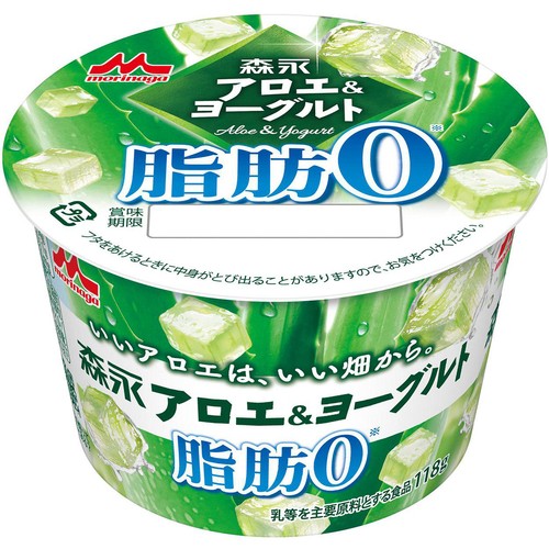 森永乳業 森永アロエ&ヨーグルト 脂肪ゼロ 118g Green Beans