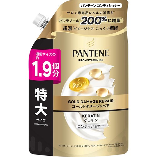 P&G パンテーン ゴールドダメージリペア  コンディショナー つめかえ特大サイズ 500g