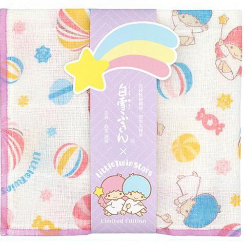 白雪 友禅ふきん リトルツインスターズ 1枚