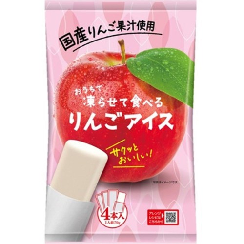 谷尾食糧 凍らせて食べるりんごアイス 280g(70g x 4袋)