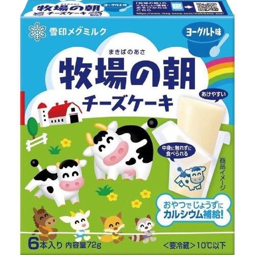 雪印メグミルク 牧場の朝チーズケーキ ヨーグルト味 6本 x 12g