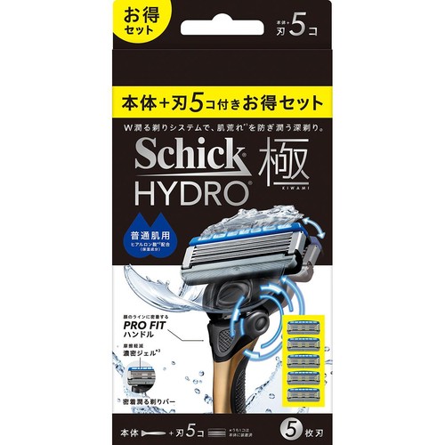 シック ハイドロ極 普通肌用 5枚刃 コンボパック お得セット 本体 + 刃5コ