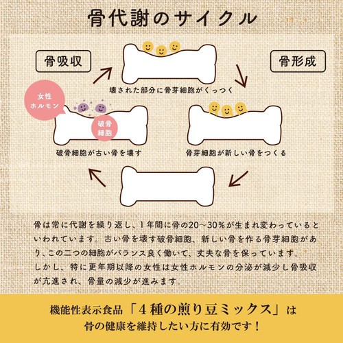 波里 国産4種の煎り豆 150g