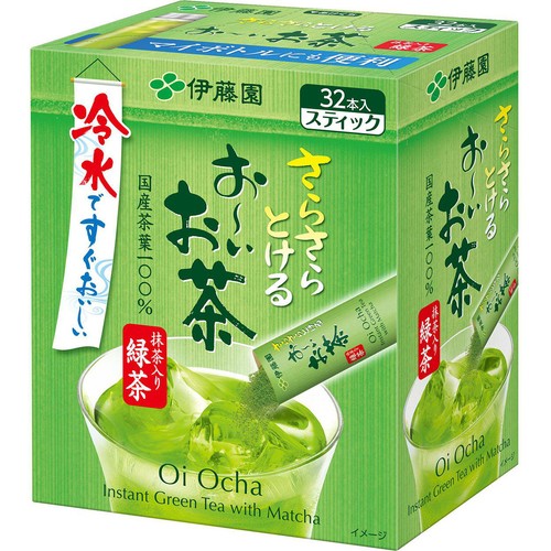 伊藤園 さらさらとけるおーいお茶 緑茶スティック 32本入