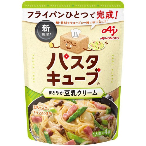 味の素 パスタキューブ まろやか豆乳クリーム 1人前 x 4個入(34g)