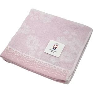 林 今治フラワーワルツ ハンドタオル約34 x 35cm ピンク Green Beans