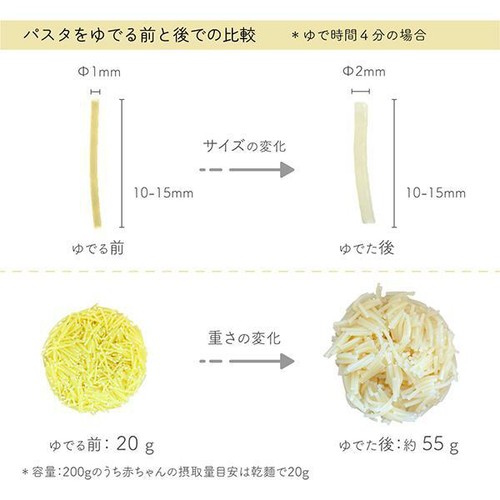 ビオジュニア オーガニックベビーパスタ 生後8か月頃から 200g
