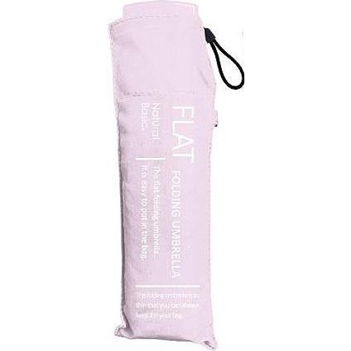 NATURAL BASIC 無地フラット折りたたみ傘 男女兼用  50cm ラベンダー