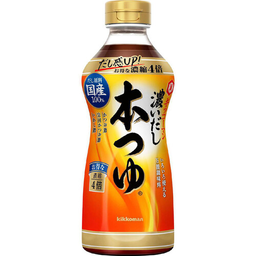 キッコーマン 濃いだし本つゆ 濃縮4倍 500ml