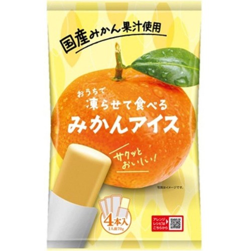 谷尾食糧 凍らせて食べるみかんアイス 280g(70g x 4袋)