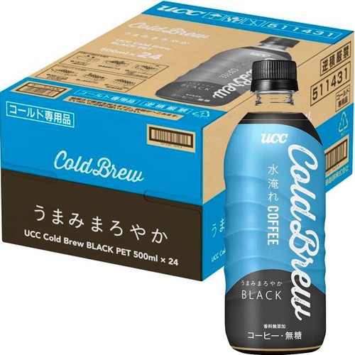 UCC上島珈琲 Cold Brew BLACK 1ケース 500ml x 24本