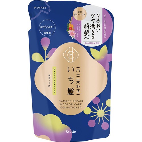 クラシエ いち髪 ダメージリペア&カラーケア コンディショナー 詰替用 320g