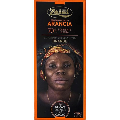 LUIGI ZAINI Zaini チョコレート オレンジ風味 カカオ70% 75g Green