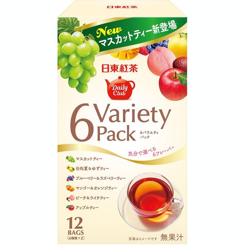 日東紅茶 デイリークラブ 6バラエティティーパック 12袋入(6種類 x 2)
