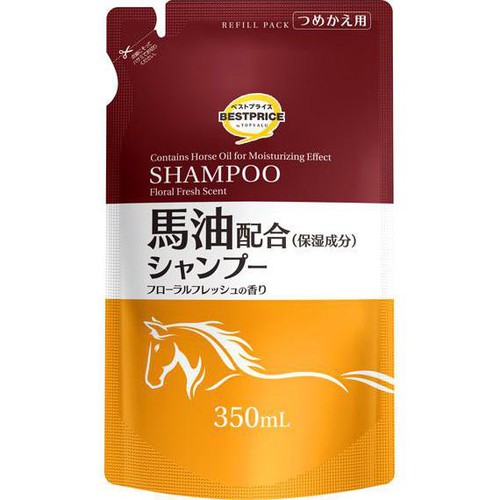 シャンプー 馬油配合 つめかえ用 350ml トップバリュベストプライス