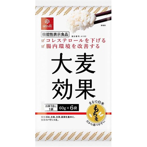 はくばく 大麦効果 60g x 6袋