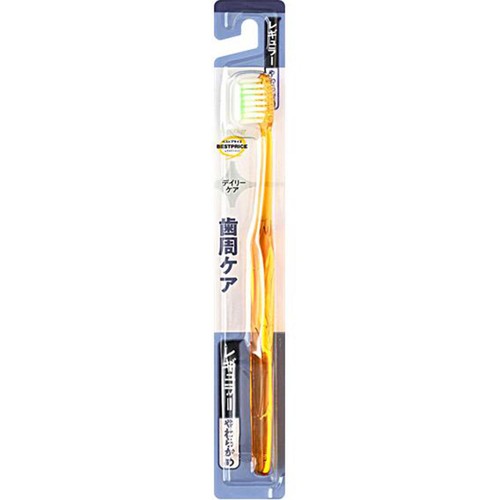 超極細毛歯周薄型ヘッド歯ブラシレギュラーやわらかめ片テーパー 1本 トップバリュベストプライス