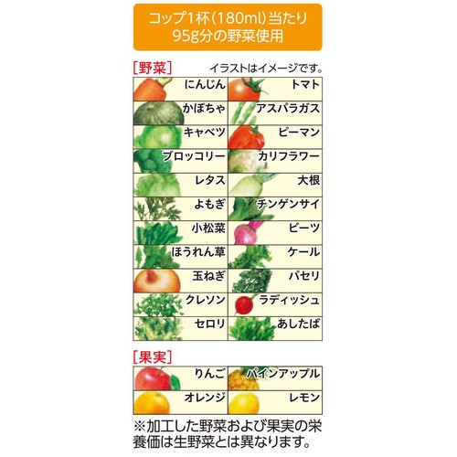 4種類の果実と22種類の野菜 野菜と果実のジュース 930g トップバリュベストプライス
