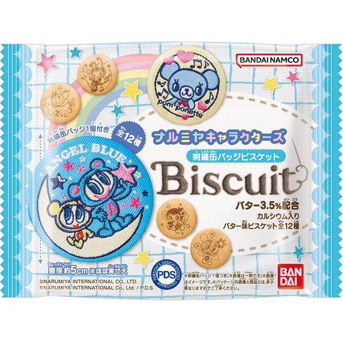 バンダイ ナルミヤキャラクターズ 刺繍缶バッジビスケット 21g Green