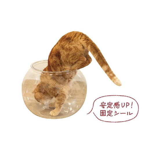 【ペット用】 ドギーマンハヤシ おっきなにゃんこの金魚鉢 Lサイズ