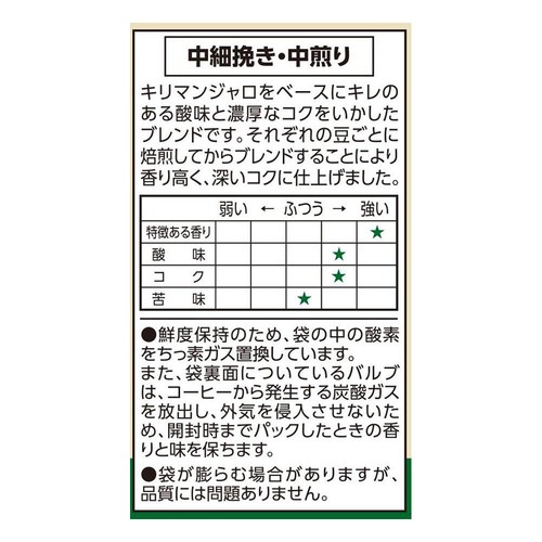 珈琲鑑定士監修ブレンドコーヒー レギュラーコーヒー キリマンジャロブレンド(粉) 320g トップバリュ