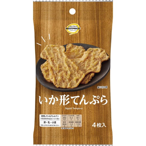 いか形てんぷら 4枚入 トップバリュベストプライス