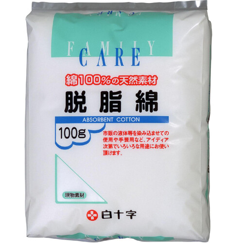 白十字 FC 脱脂綿 100g