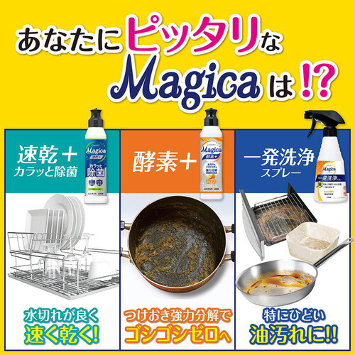 ライオン CHARMY Magica 速乾+カラッと除菌 シトラスミントの香り 本体 220ml