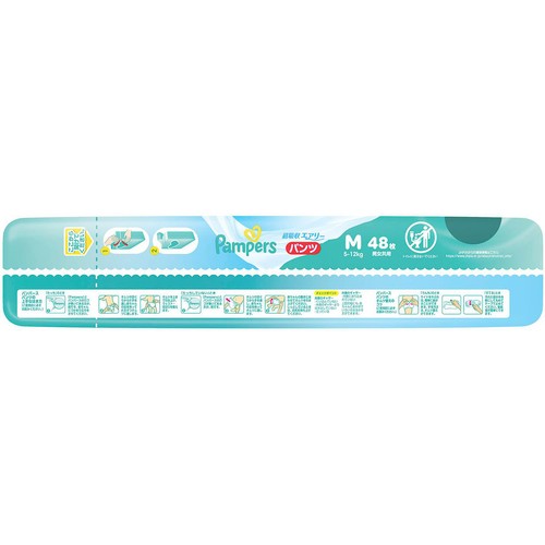 P&G パンパース 超吸収エアリー パンツ M (5～12kg) 48枚