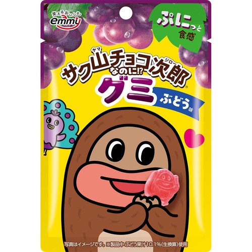 正栄 サク山チョコ次郎グミ ぶどう味 47g Green Beans | グリーン