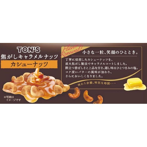 東洋ナッツ 焦がしキャラメルナッツカシューナッツ 75g(個装紙込み)