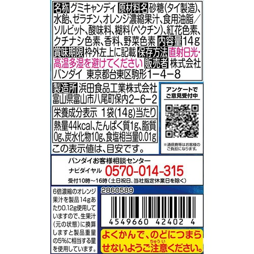 バンダイ 魚ギョッと釣りグミ 14g