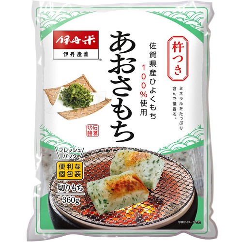 伊丹産業 あおさもち(切りもち) 360g Green Beans | グリーンビーンズ