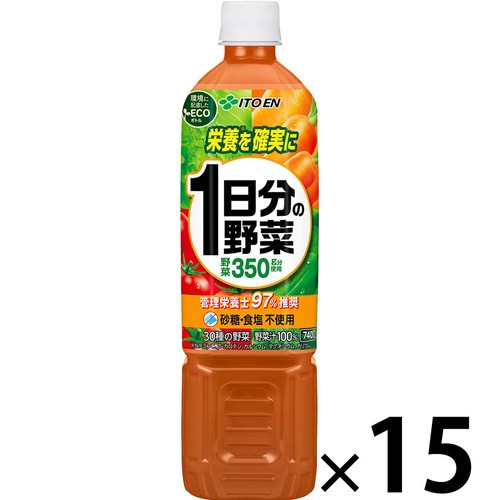 伊藤園 1日分の野菜  1ケース 740g x 15本入