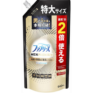 P&G ファブリーズW 除菌+消臭プレミアム メンクールアクアの香り つめかえ 特大サイズ 640mL Green Beans グリーンビーンズ  by AEON