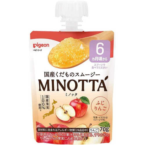 ピジョン くだものスムージー MINOTTA ふじりんご 6ヵ月頃から 70g