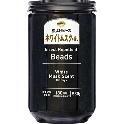 虫よけビーズ ホワイトムスク 180日用 530g トップバリュベストプライス
