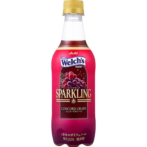 アサヒ飲料 ウェルチスパークリング赤 450ml