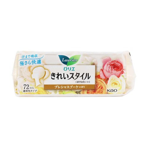 花王 ロリエ きれいスタイル おりものシート プレシャスブーケの香り 72個