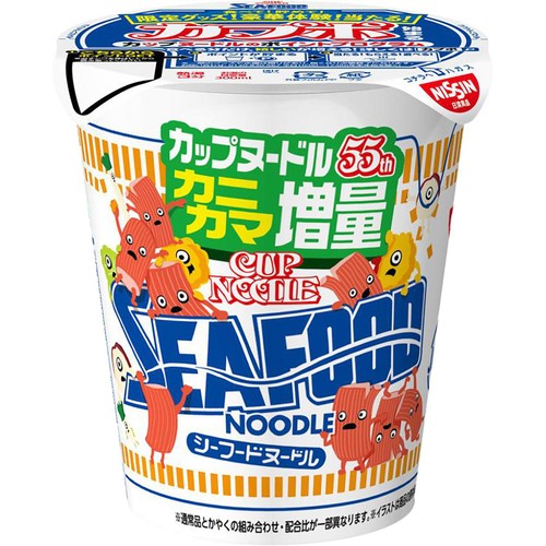 日清食品 カップヌードル シーフードヌードル 感謝のカニカマ増量 76g