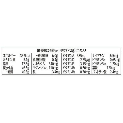 ざっくりライトミールブランサンド ストロベリー味 4枚 x 6個パック トップバリュ