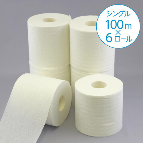 日本製紙クレシア スコッティフラワー 2倍長持ち トイレットロール シングル 100M6ロール
