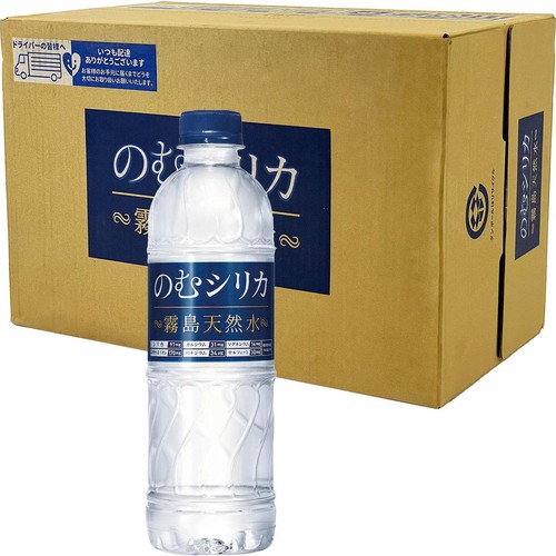 Qvou 霧島天然水のむシリカ 1ケース 500ml x 24本 Green Beans