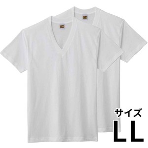グンゼ 紳士 G.T.HAWKINS 2枚組VネックTシャツ LL ホワイト Green